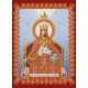 Icon Bead Embroidery Pattern on Art Canvas "Icon of the Mother of God «Reigning»"