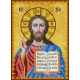 Icon Bead Embroidery Pattern on Art Canvas "Icons "Jesus Christ""