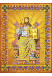 Icon Bead Embroidery Pattern on Art Canvas "God Almighty Icon"