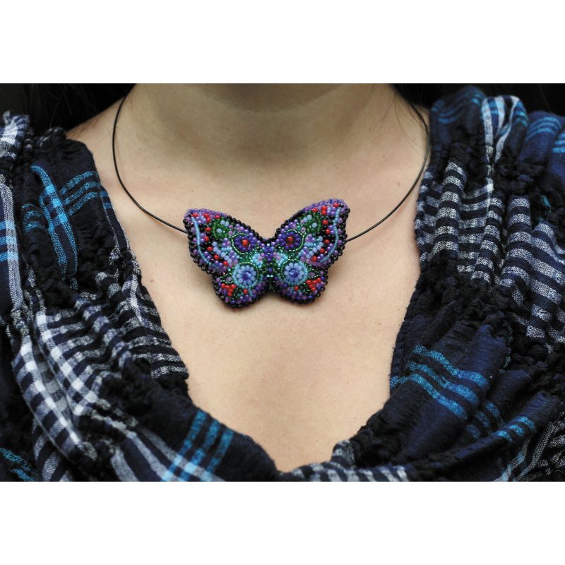 Christmas Ornament Bead Embroidery Kit "Butterfly"