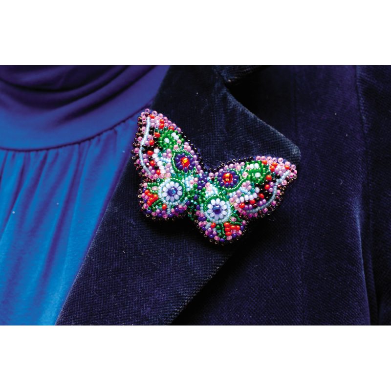 Christmas Ornament Bead Embroidery Kit "Butterfly"