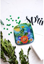Christmas Ornament Bead Embroidery Kit "A fish"
