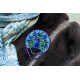 Christmas Ornament Bead Embroidery Kit "Peacock"