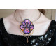 Christmas Ornament Bead Embroidery Kit "Flower-de-luce"