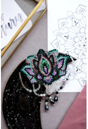 Christmas Ornament Bead Embroidery Kit "Lotus"