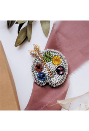 Christmas Ornament Bead Embroidery Kit "Palette"