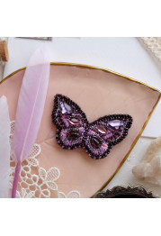 Christmas Ornament Bead Embroidery Kit "Purple wave"