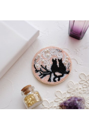 Christmas Ornament Bead Embroidery Kit "Moon date"