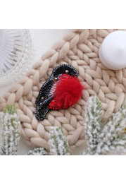 Christmas Ornament Bead Embroidery Kit "Bullfinch"