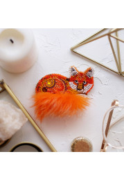 Christmas Ornament Bead Embroidery Kit "Redtail"