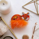 Christmas Ornament Bead Embroidery Kit "Redtail"