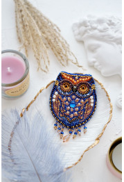 Christmas Ornament Bead Embroidery Kit "Owl"