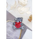 Christmas Ornament Bead Embroidery Kit "Bear in love"