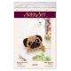 Christmas Ornament Bead Embroidery Kit "Pug"