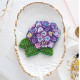 Christmas Ornament Bead Embroidery Kit "Beautiful hydrangea"