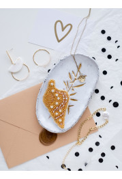 Christmas Ornament Bead Embroidery Kit "Shell"