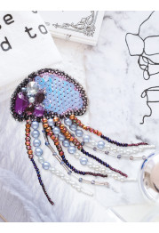 Christmas Ornament Bead Embroidery Kit "Jelly-fish"