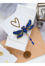 Christmas Ornament Bead Embroidery Kit "Dragonfly"