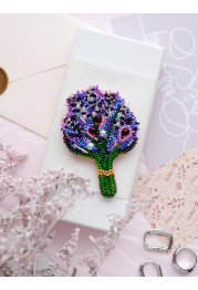 Christmas Ornament Bead Embroidery Kit "Lavender"