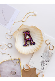 Christmas Ornament Bead Embroidery Kit "Letter "A""