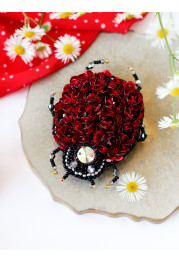 Christmas Ornament Bead Embroidery Kit "Ladybug"