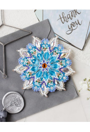 Christmas Ornament Bead Embroidery Kit "Snowflake"