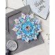 Christmas Ornament Bead Embroidery Kit "Snowflake"