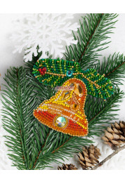 Christmas Ornament Bead Embroidery Kit "Bell"