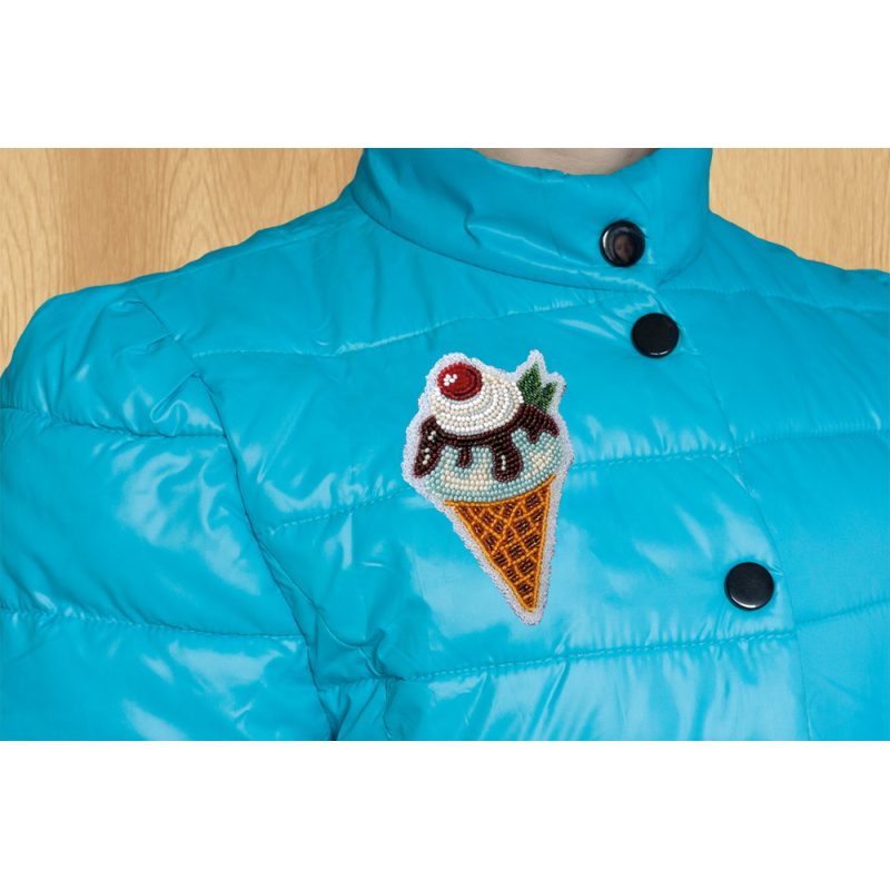 Christmas Ornament Bead Embroidery Kit "Ice cream"