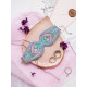 Bead Embroidery Kit on Art Canvas "Bracelet “Morning tenderness”"