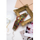 Bead Embroidery Kit on Art Canvas "Bracelet “Golden ornament”"
