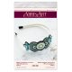 Christmas Ornament Bead Embroidery Kit "Mint arabesque"