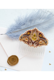 Christmas Ornament Bead Embroidery Kit "Scandinavian motive"