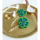 Christmas Ornament Bead Embroidery Kit "Clover for good luck"