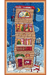 Cross Stitch Kit "Winter house"