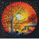 Cross Stitch Kit "Heron at sunset"