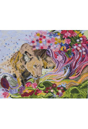 Cross Stitch Kit "Lion Heart"