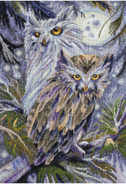 Cross Stitch Kit "Owls"