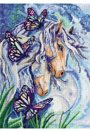 Cross Stitch Kit "Unicorns"