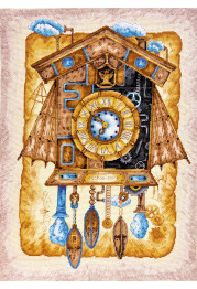 Cross Stitch Kit "Cuckoo clock"