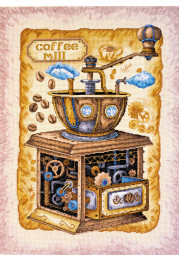 Cross Stitch Kit "Coffee beans"