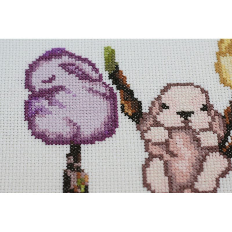 Cross Stitch Kit "March rabbits"