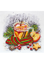 Cross Stitch Kit "Winter tea"