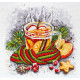 Cross Stitch Kit "Winter tea"