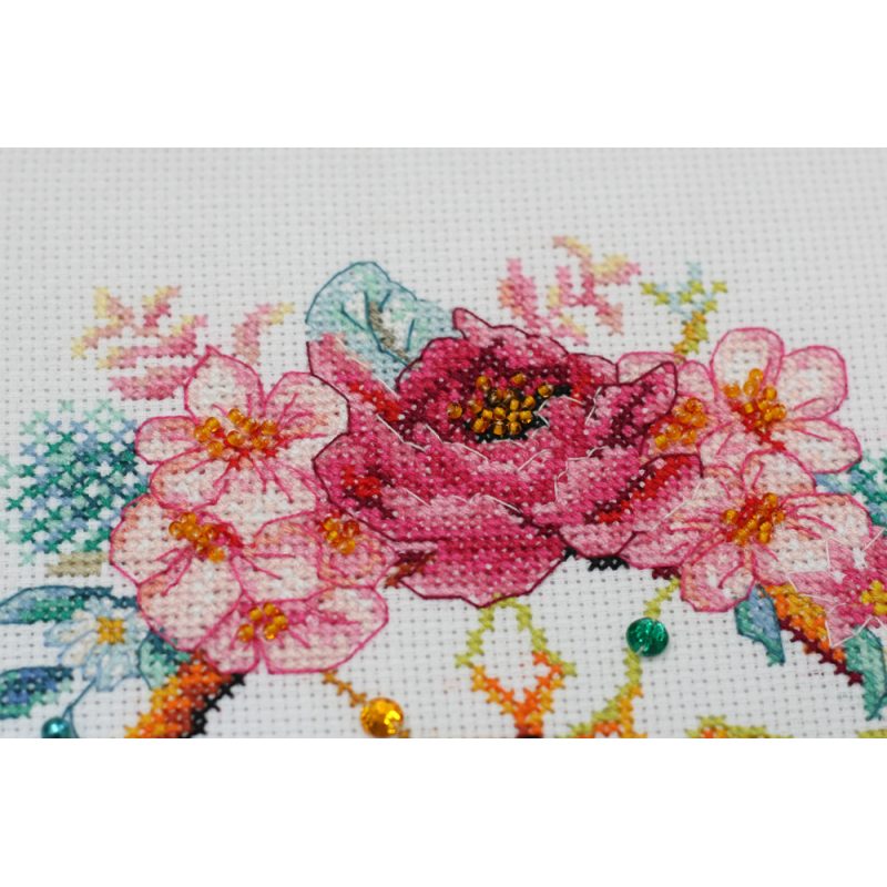 Cross Stitch Kit "Catch the spring!"