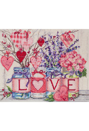 Cross Stitch Kit "With tender and love"