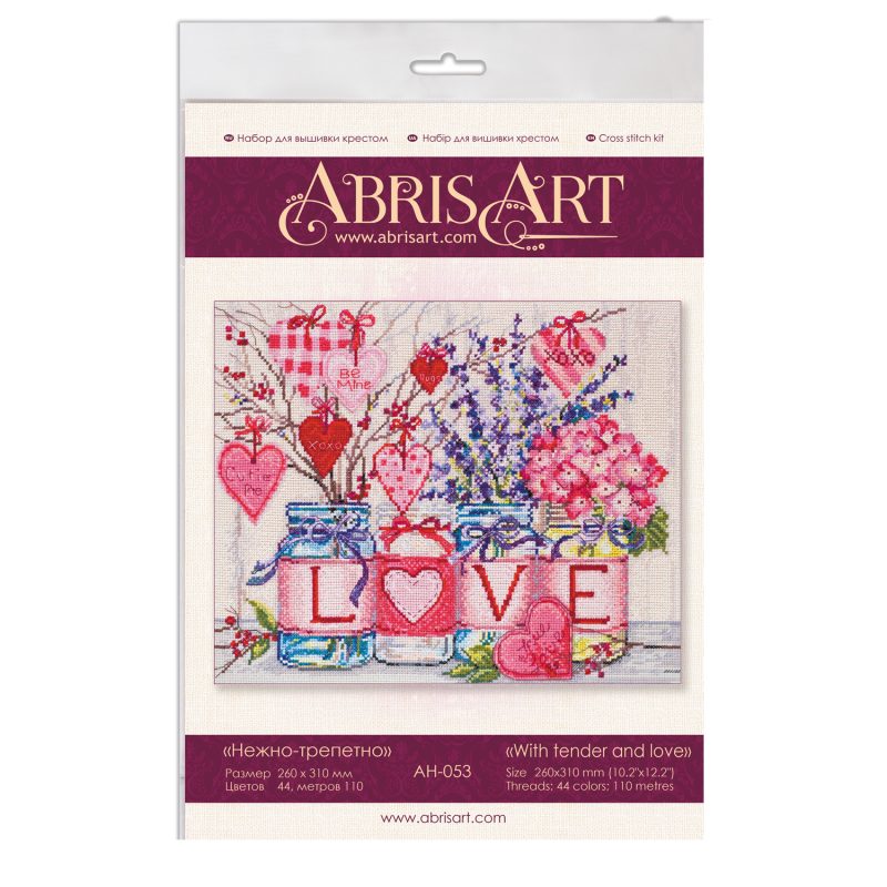Cross Stitch Kit "With tender and love"