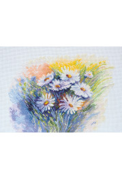 Cross Stitch Kit "Watercolour camomiles"