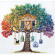 Cross Stitch Kit "Cat house"