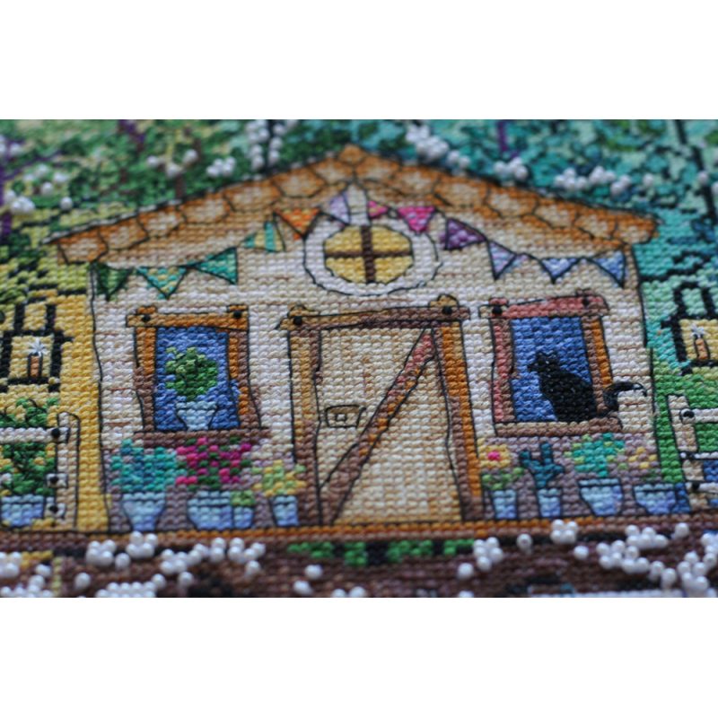 Cross Stitch Kit "Cat house"